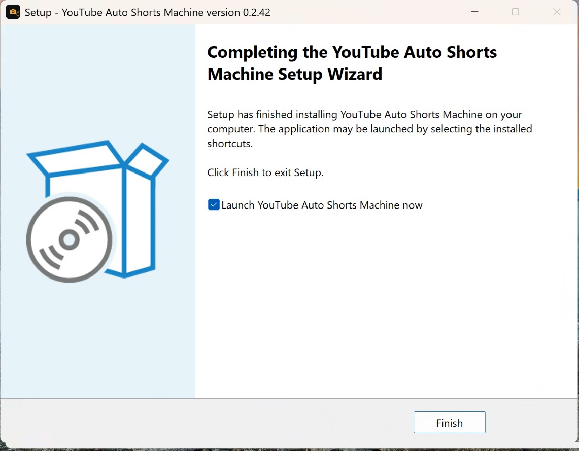 Installer finishing setup